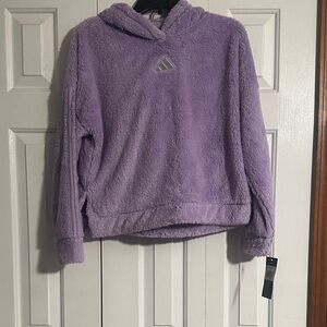 Adidas Lavender Plush Hoodie
